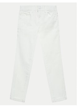 Guess Jeansy J4RB11 WE620 Biały Skinny Fit ze sklepu MODIVO w kategorii Spodnie dziewczęce - zdjęcie 171711044