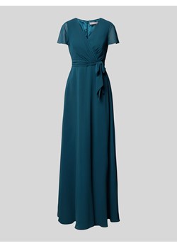 Długa sukienka z wiązanym paskiem ze sklepu Peek&Cloppenburg  w kategorii Sukienki - zdjęcie 171713000