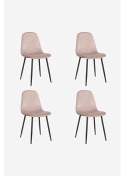 H & M - Zestaw 4 Tapicerowanych Krzeseł - Fioletowy ze sklepu H&M w kategorii Krzesła - zdjęcie 171713032