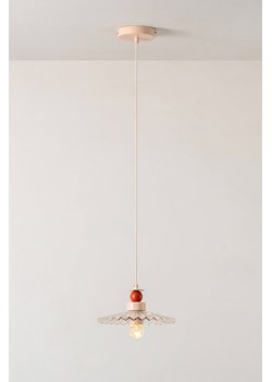 H & M - Lampa Sufitowa W Prążki - Różowy ze sklepu H&M w kategorii Lampy wiszące - zdjęcie 171713060