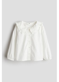 H & M - Bluzka z kołnierzykiem - Biały ze sklepu H&M w kategorii Koszule dziewczęce - zdjęcie 171713071