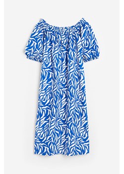 H & M - Sukienka z odkrytymi ramionami - Niebieski ze sklepu H&M w kategorii Sukienki - zdjęcie 171713093