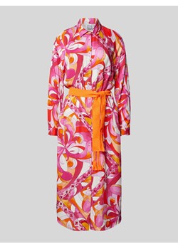 Sukienka koszulowa z wiskozy z wiązanym paskiem ze sklepu Peek&Cloppenburg  w kategorii Sukienki - zdjęcie 171714594