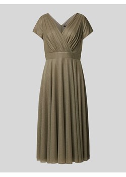 Sukienka koktajlowa o długości do kolan z talią ze sklepu Peek&Cloppenburg  w kategorii Sukienki - zdjęcie 171715803