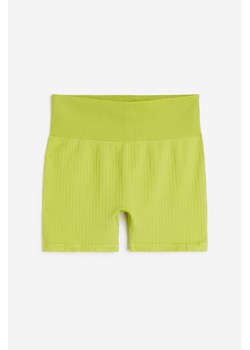 H & M - Bezszwowe szorty hotpants DryMove - Zielony ze sklepu H&M w kategorii Szorty - zdjęcie 171715834