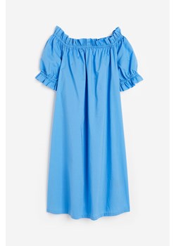 H & M - Sukienka z odkrytymi ramionami - Niebieski ze sklepu H&M w kategorii Sukienki - zdjęcie 171715841