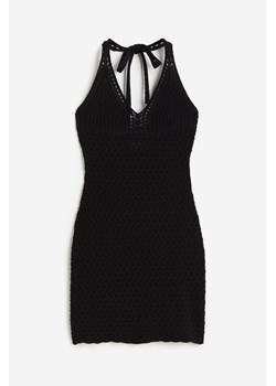 H & M - Sukienka mini o wyglądzie szydełkowej robótki - Czarny ze sklepu H&M w kategorii Sukienki - zdjęcie 171715864