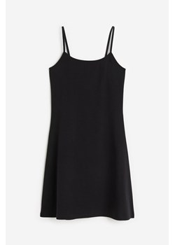 H & M - Dżersejowa sukienka z rozszerzanym dołem - Czarny ze sklepu H&M w kategorii Sukienki - zdjęcie 171715960