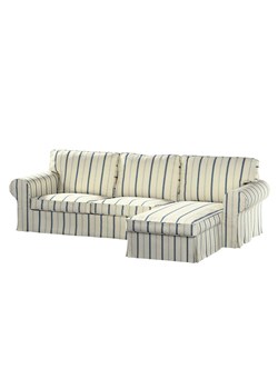 Pokrowiec na sofę Ektorp 2-osobową i leżankę ze sklepu dekoria.pl w kategorii Pokrowce na kanapy i fotele - zdjęcie 171726262