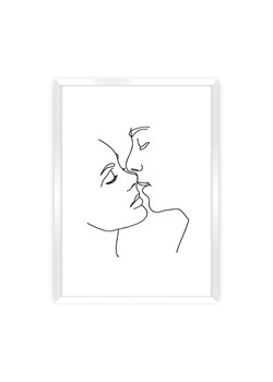 Plakat Kiss Line ze sklepu dekoria.pl w kategorii Obrazy - zdjęcie 171730381