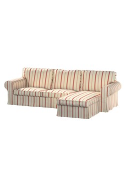 Pokrowiec na sofę Ektorp 2-osobową i leżankę ze sklepu dekoria.pl w kategorii Pokrowce na kanapy i fotele - zdjęcie 171768533