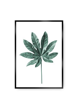 Plakat Leaf  Emerald Green ze sklepu dekoria.pl w kategorii Obrazy - zdjęcie 171777713