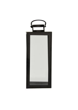 Lampion metalowy Elegance black wys. 42cm ze sklepu dekoria.pl w kategorii Lampiony i lampki - zdjęcie 171778793