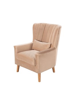 Fotel Meriva Velvet beige ze sklepu dekoria.pl w kategorii Fotele - zdjęcie 171780421