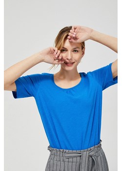 T-shirt z kokardkami przy rękawach ze sklepu Moodo.pl w kategorii Bluzki damskie - zdjęcie 171831331