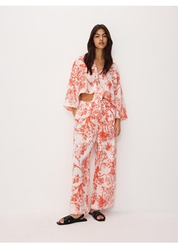 Reserved - Krótka koszula kimono z wiązaniem - wielobarwny ze sklepu Reserved w kategorii Bluzki damskie - zdjęcie 171831500