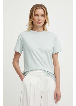 Calvin Klein t-shirt bawełniany damski kolor szary ze sklepu ANSWEAR.com w kategorii Bluzki damskie - zdjęcie 171831753