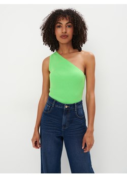 Mohito - Neonowy top na jedno ramię - zielony ze sklepu Mohito w kategorii Bluzki damskie - zdjęcie 171931442