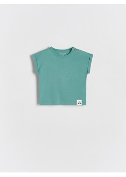 Reserved - T-shirt oversize - morski ze sklepu Reserved w kategorii Koszulki niemowlęce - zdjęcie 171931631