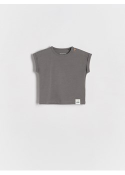 Reserved - T-shirt oversize - ciemnoszary ze sklepu Reserved w kategorii Koszulki niemowlęce - zdjęcie 171931633