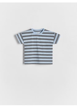 Reserved - T-shirt oversize w paski - jasnoniebieski ze sklepu Reserved w kategorii Koszulki niemowlęce - zdjęcie 171931911