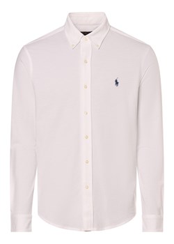 Polo Ralph Lauren Koszula męska Mężczyźni Slim Fit Bawełna biały jednolity ze sklepu vangraaf w kategorii Koszule męskie - zdjęcie 171932092