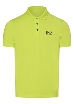EA7 Emporio Armani Męska koszulka polo Mężczyźni Bawełna cytrynowy jednolity ze sklepu vangraaf w kategorii T-shirty męskie - zdjęcie 171932102