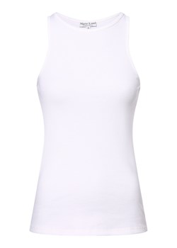 Marie Lund Top damski Kobiety Bawełna biały jednolity ze sklepu vangraaf w kategorii Bluzki damskie - zdjęcie 171932122