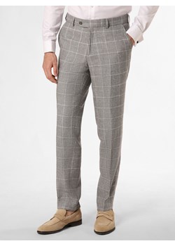 Carl Gross Spodnie z zawartością lnu - Shiver Mężczyźni Modern Fit jasny szary w kratkę ze sklepu vangraaf w kategorii Spodnie męskie - zdjęcie 171932143
