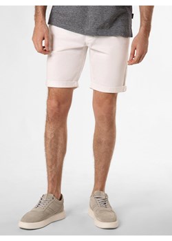 Tommy Jeans Szorty - Scanton Mężczyźni Bawełna biały jednolity ze sklepu vangraaf w kategorii Spodenki męskie - zdjęcie 171932153