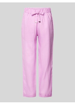 Spodnie materiałowe o kroju tapered fit z tunelem model ‘Timpa’ ze sklepu Peek&Cloppenburg  w kategorii Spodnie damskie - zdjęcie 171932750