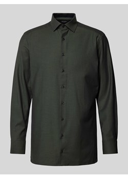 Koszula biznesowa o kroju modern fit z fakturowanym wzorem model ‘Global’ ze sklepu Peek&Cloppenburg  w kategorii Koszule męskie - zdjęcie 171932791