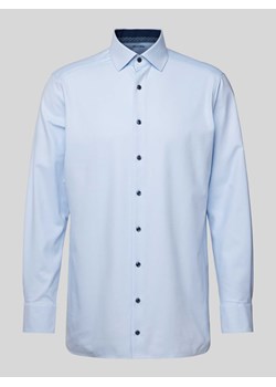 Koszula biznesowa o kroju modern fit z fakturowanym wzorem model ‘Global’ ze sklepu Peek&Cloppenburg  w kategorii Koszule męskie - zdjęcie 171932832