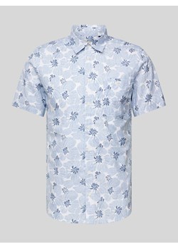 Koszula casualowa o kroju slim fit z nadrukiem na całej powierzchni ze sklepu Peek&Cloppenburg  w kategorii Koszule męskie - zdjęcie 171932873