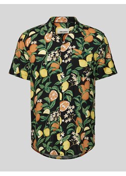 Koszula casualowa o kroju slim fit z nadrukiem na całej powierzchni ze sklepu Peek&Cloppenburg  w kategorii Koszule męskie - zdjęcie 171932930