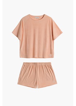 Piżama frotte koszulka i krótkie spodenki - brzoskwiniowa - Atlantic ze sklepu 5.10.15 w kategorii Piżamy damskie - zdjęcie 171933014