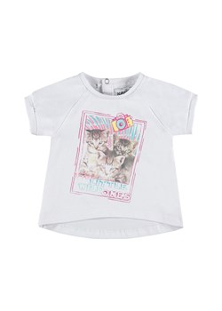 Dziewczęca bluzka z krótkim rękawem biały ze sklepu 5.10.15 w kategorii Koszulki niemowlęce - zdjęcie 171933061