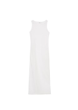 Cropp - Sukienka maxi z siateczki - biały ze sklepu Cropp w kategorii Sukienki - zdjęcie 171933452