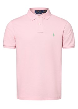 Polo Ralph Lauren Męska koszulka polo Mężczyźni Bawełna różowy jednolity ze sklepu vangraaf w kategorii T-shirty męskie - zdjęcie 171934104