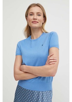 Polo Ralph Lauren t-shirt damski kolor fioletowy ze sklepu ANSWEAR.com w kategorii Bluzki damskie - zdjęcie 171934342