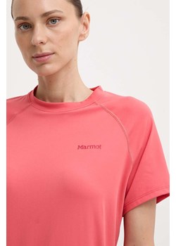 Marmot t-shirt sportowy Windridge kolor różowy ze sklepu ANSWEAR.com w kategorii Bluzki damskie - zdjęcie 171934351