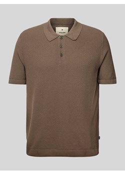Koszulka polo z fakturowanym wzorem model ‘BLUSANDRI’ ze sklepu Peek&Cloppenburg  w kategorii T-shirty męskie - zdjęcie 171934731