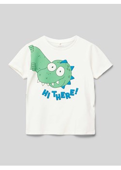 T-shirt z nadrukiem z motywem i napisem ze sklepu Peek&Cloppenburg  w kategorii Bluzki dziewczęce - zdjęcie 171934752
