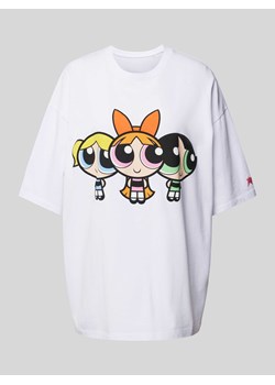 Powerpuff Girls x REVIEW — T-shirt z detalami z logo ze sklepu Peek&Cloppenburg  w kategorii Bluzki damskie - zdjęcie 171934871