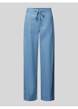 Spodnie lniane o luźnym kroju z tunelem model ‘JOVONIE’ ze sklepu Peek&Cloppenburg  w kategorii Spodnie damskie - zdjęcie 171934890