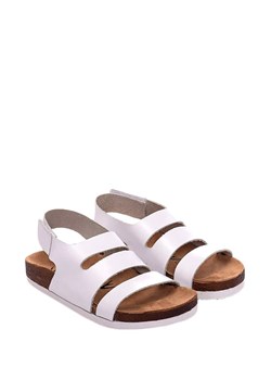 Moosefield Skórzane sandały w kolorze białym ze sklepu Limango Polska w kategorii Sandały damskie - zdjęcie 171935674