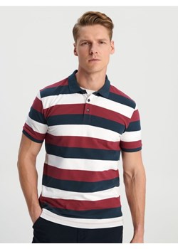 Sinsay - Koszulka polo - fioletowy ze sklepu Sinsay w kategorii T-shirty męskie - zdjęcie 171937163