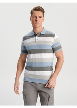 Sinsay - Koszulka polo - szary ze sklepu Sinsay w kategorii T-shirty męskie - zdjęcie 171937164