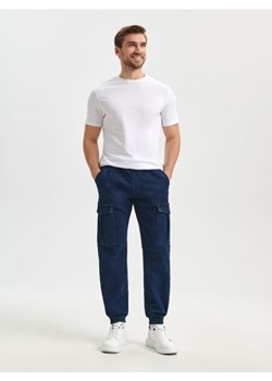 Sinsay - Jeansy jogger - niebieski ze sklepu Sinsay w kategorii Spodnie męskie - zdjęcie 171937221