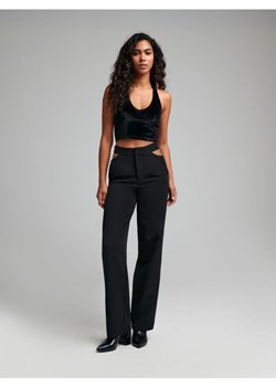 Sinsay - Spodnie z wycięciem - czarny ze sklepu Sinsay w kategorii Spodnie damskie - zdjęcie 171937340